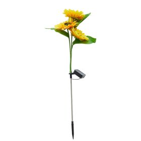 Outdoor Garden Decoration Solar Sunflower Lawn Lamp