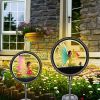 2pcs Fairy Solar Light Garden Decor; Fairy Decorative Garden LED Stake Lights For Walkway Yard Lawn Patio Garden Courtyard Waterproof Outdoor Stake Li