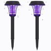 2pcs Solar Bug Zapper Outdoor Lights; Solar Powered Zapper Lamp; For Indoor And Outdoor Use