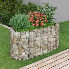 Gabion Raised Bed Galvanized Iron 47.2"x19.7"x19.7"