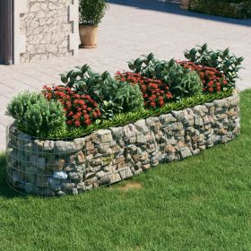 Gabion Raised Bed Galvanized Iron 118.1"x39.4"x19.7"