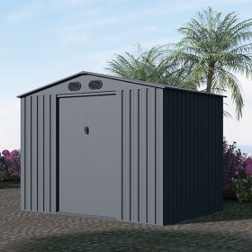 Chery Industrial Garden Metal Shed - Premium 6'x8'