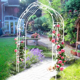 Metal Garden Arch Assemble Freely with 8 Styles Garden Arbor Trellis Climbing Plants Support Rose Arch Outdoor Arch Wedding Arch Party Events Archway