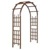 7ft Garden Arch Dark Brown