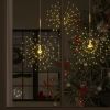 Outdoor Christmas Firecrack Lights 2pcs Warm White 7.9" 280 LEDs