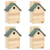 Bird Houses 4 pcs 9.1"x7.5"x13" Firwood