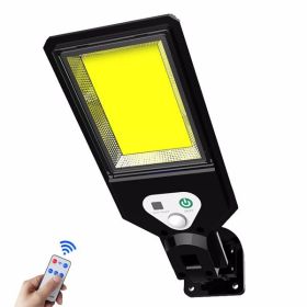 COB Solar Light Motion Sensor 3 Modes Lamp Outdoor Wall Street Yard Garden