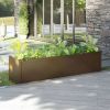 Garden Planter Honey Brown 78.7"x19.7"x19.7" Solid Wood Pine