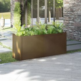 Garden Planter Honey Brown 59.1"x19.7"x27.6" Solid Wood Pine