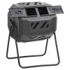 Garden Compost Bin Black 28.7"x25.2"x37.4" 42.3 gal