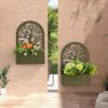 Set of 2 Decorative Raised Garden Bed for Climbing Plants