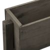 Garden Folding Planter Gray 23.6"x5.5"x29.5" Solid Firwood