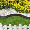 VEVOR Steel Lawn Edging; 5PCS Metal Landscape Edging; 39"x4" Garden Edging Border; Flexible Galvanized Steel Landscape Border; 16.25 ft Length Landsca