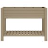 Garden Raised Bed Light Brown 43.3"x17.7"x31.1" Polypropylene