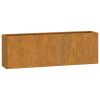 Wall Planters 2 pcs Rusty Corten Steel 20.9"x3.9"x6.7"