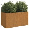 Planter 24.4"x11.8"x11.4" Corten Steel