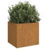 Planters 2 pcs 16.5"x15.7"x15.4" Corten Steel