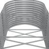 Patio Raised Bed Powder-coated Steel 201.6"x31.5"x26.8" Gray