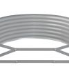 Garden Raised Bed Powder-coated Steel 155.9"x39.4"x14.2" Gray