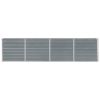 Raised Garden Bed 126"x15.7"x30.3" Galvanized Steel Gray