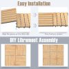 10 Pieces 12 x 12 Inch Acacia Wood Interlocking Tile Flooring-AS