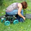 Rolling Garden Work Scooter w/ Tool Tray