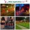 Christmas Pathway Lights Outdoor Decorations, Solar Christmas Tree Garden Decorative Stake Lights Waterproof Walkway Lights for gardens, backyards, la