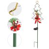 Christmas Pathway Lights Outdoor Decorations, Solar Christmas Tree Garden Decorative Stake Lights Waterproof Walkway Lights for gardens, backyards, la