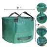 63 Gallons Capacity Reusable Garden Bag Waterproof Leaves Yard Waste Bag