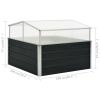 Greenhouse Anthracite 39.4"x39.4"x30.3" Galvanized Steel