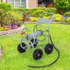 Garden Hose Reel Cart Holds 330ft of 3/4 Inch or 5/8 Inch Hose