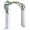 7ft Garden Arch Dark Brown