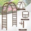 7ft Garden Arch Dark Brown