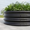 32.08"*11.4" Tall Round Raised Garedn Bed,Metal Raised Beds for Vegetables, Outdoor Garden Raised Planter Box, Backyard Patio Planter Raised Beds for