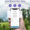 Bluetooth Sprinkler Timer, WiFi Smart Irrigation Water Timer, Wireless Remote APP & Voice Control, Rain Delay/ Manual/ Automatic Watering System, Wate