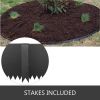 VEVOR Steel Landscape Edging 40 x 8 Inch; Steel Edging 6pcs; Steel Garden Edging Border; Landscape Edging; Steel Lawn Edging; Garden Edging; Garden Bo