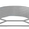 Patio Raised Bed Powder-coated Steel 199.6"x39.4"x14.2" Gray