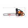 Chainsaw gas 20inch ,58cc Gasoline Chain Saw for Trees ,Wood Cutting 2-cycle EPA Compliant ,ORGEGAN BAR OREGAN CHAIN