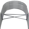 Garden Raised Bed Powder-coated Steel 59.8"x31.5"x14.2" Gray