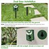 Solar Ultrasonic Animal Repeller with Flame Light USB Charge Motion Sensor Animal Repellent Chaser IP55 Waterproof Dog Raccoon Fox Skunk