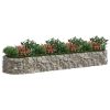 Gabion Raised Bed Galvanized Iron 157.5"x39.4"x19.7"