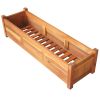 Garden Raised Beds 2 pcs Acacia Wood 39.4"x11.8"x9.8"