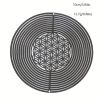 1pc Stainless Steel Flower Of Life Wind Spinner Laser Hollow 3D Rotating Wind Chimes Garden Hanging Reflective Bird Repeller Pendant