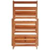 3-Tier Plant Stand 19.7"x24.8"x31.5" Solid Acacia Wood