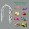 Metal Garden Arch Assemble Freely with 8 Styles Garden Arbor Trellis Climbing Plants Support Rose Arch Outdoor Arch Wedding Arch Party Events Archway