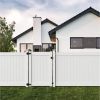 Fence Gate 4ft width Privacy Vinyl White