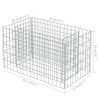 Gabion Raised Bed Galvanized Steel 35.4"x19.7"x19.7"