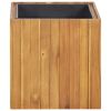 Garden Raised Bed Pot 17.1"x17.1"x17.3" Solid Acacia Wood