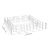 Gabion Raised Bed Galvanized Steel 39.4"x39.4"x7.9"