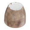 RESIN, S/2 17/20" TEXTURED PLANTERS, BROWN